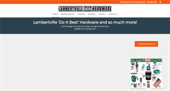 Desktop Screenshot of lambertvillehardware.com