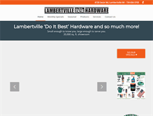 Tablet Screenshot of lambertvillehardware.com